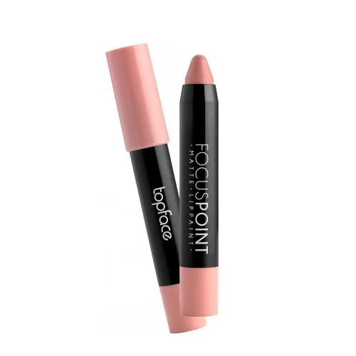 Topface - matte lip pencil (3.5 g) "Focus Point - Matte Lippaint" No 01 - שפתון עיפרון שפתיים מט קטיפה - מס, 01