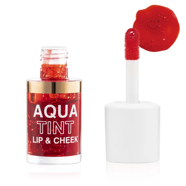 Topface - Liquid lipstick Topface "Aqua Tint Lip & Cheek" (10 ml) Strawberry Jam No, 02 - טינט שפתיים ריבת תות - מס, 02