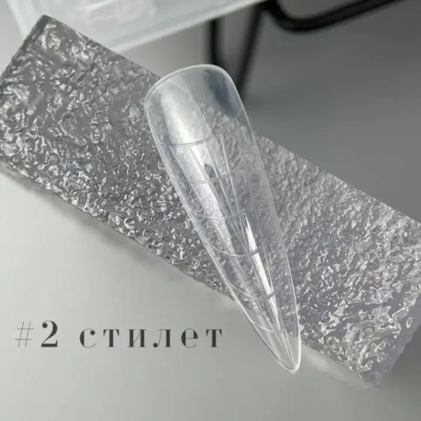 RichcoloR - Top forms for extensions 120 pcs, Stylet No. 2 - תבניות לבנייה עליונה סטייל, 120 יחידות - מס, 02