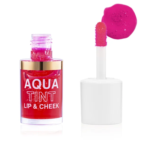 Topface - Liquid lipstick Topface "Aqua Tint Lip & Cheek" (10 ml) Red Berry Jam No, 03 - טינט שפתיים ריבת רד ברי - מס, 03