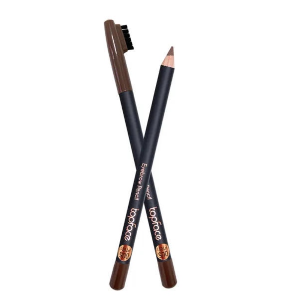 TopFace - Eyebrow pencil with a brush  brown 005 - עיפרון גבות צבע - חום 005