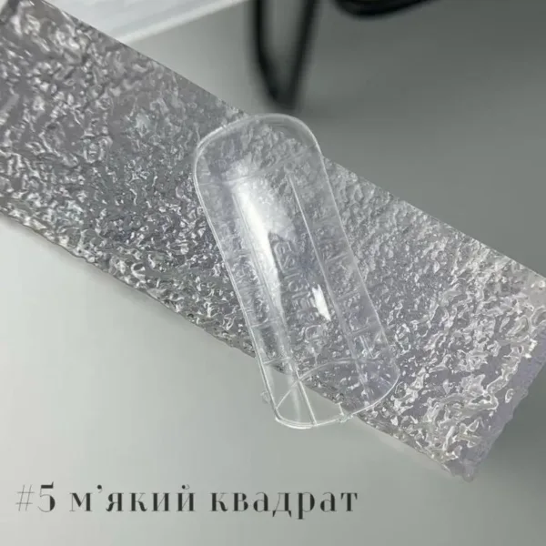 RichcoloR - Top forms for extensions 120 pcs, Soft square No. 5 - תבניות לבנייה עליונה מרובע רך, 120 יחידות - מס, 05