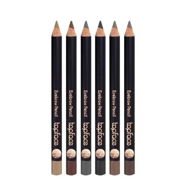 TopFace - Eyebrow pencil with a brush brown 002 - עיפרון גבות צבע - חום 002 - Image 3