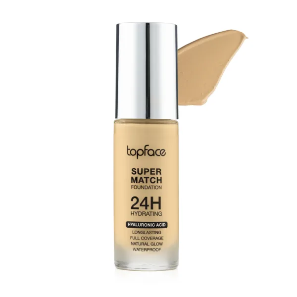 Topface - Tonal cream TopFace "Super Match 24H Foundation" (30 ml) Warm Almond No, 07 - קרם טונל 30 מל שקד חם - מס, 07