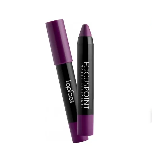 Topface - matte lip pencil (3.5 g) "Focus Point - Matte Lippaint" No, 08 - שפתון עיפרון שפתיים מט קטיפה - מס, 08