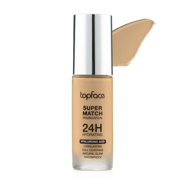 Topface - Tonal cream TopFace "Super Match 24H Foundation" (30 ml) Biscuit No, 08 - קרם טונל 30 מל בסקוויט - מס, 08