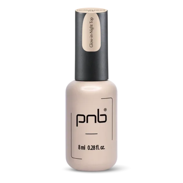 PNB - Fluorescent top Glow in Night Top, No Wipe, 8 ml - טופ פלואורסצנטי זוהר בלילה, ללא נטרול, 8 מ"ל