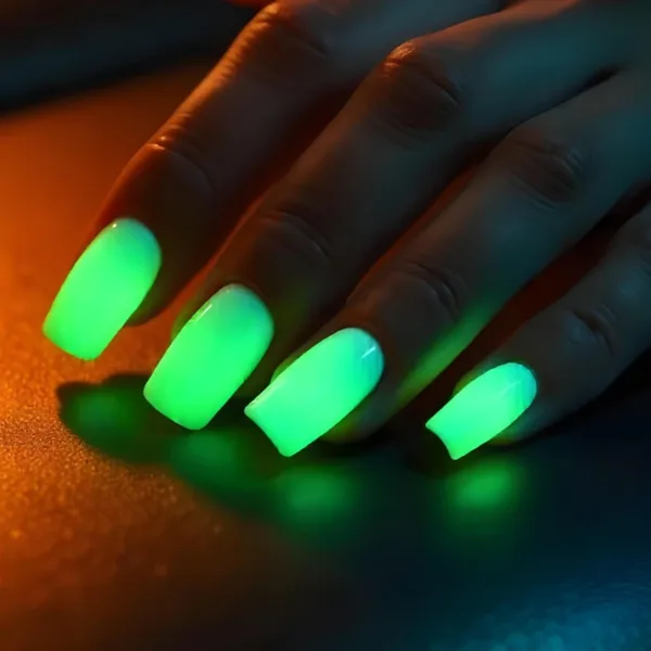 PNB - Fluorescent top Glow in Night Top, No Wipe, 8 ml - טופ פלואורסצנטי זוהר בלילה, ללא נטרול, 8 מ"ל - Image 2