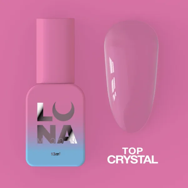 LUNA MOON - Топ для гель-лаку без липкого шару Top Crystal 13ml