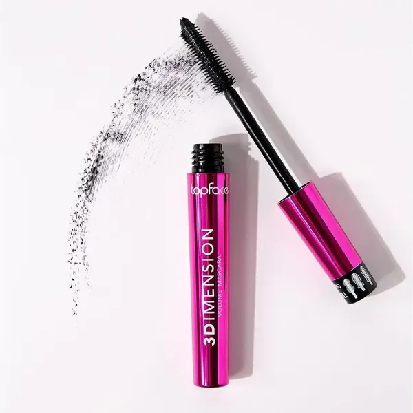 Topface - Mascara for eyelashes  "3Dimension Volume Mascara" (8 ml) BLACK - מסקרה לריסים 8 מל צבע - שחור - Image 2