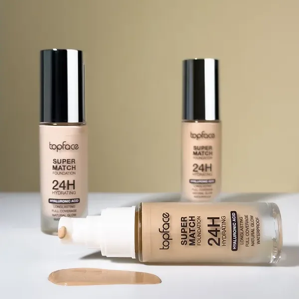 Topface - Tonal cream TopFace "Super Match 24H Foundation" (30 ml) Medium No, 04 - קרם טונל 30 מל בינוני - מס, 04 - Image 3