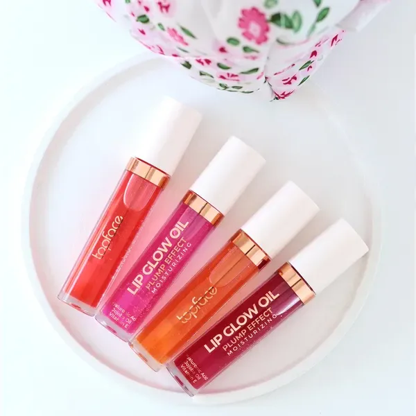 Topface - Lip Glow Oil (4 ml) Dark Cherry No, 04 - שפתון זוהר דובדבן כהה - מס, 04 - Image 2