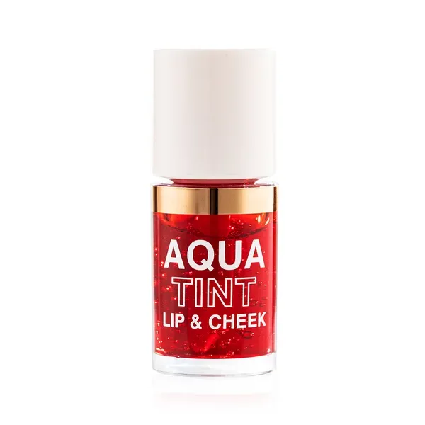 Topface - Liquid lipstick Topface "Aqua Tint Lip & Cheek" (10 ml) Red Berry Jam No, 03 - טינט שפתיים ריבת רד ברי - מס, 03 - Image 4
