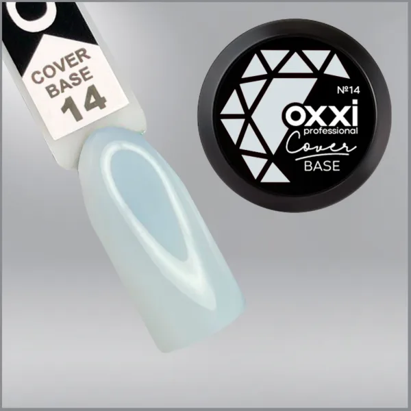 Камуфлююча база для гель-лаку Oxxi Professional Cover Base Coat 14 молочна, 30мл
