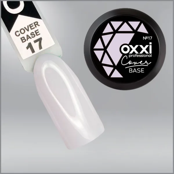 Камуфлююча база для гель-лаку Oxxi Professional Cover Base Coat 17 світла бузкова, 30мл