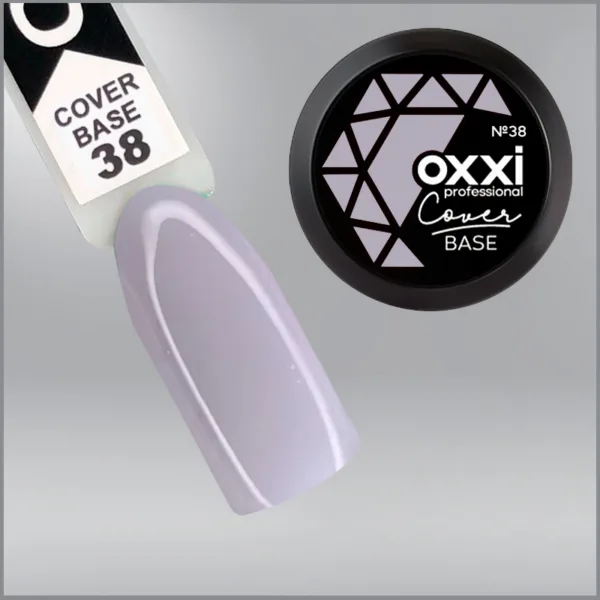 Камуфлююча база для гель-лаку Oxxi Professional Cover Base Coat 38 ніжно-блакитна , 30мл