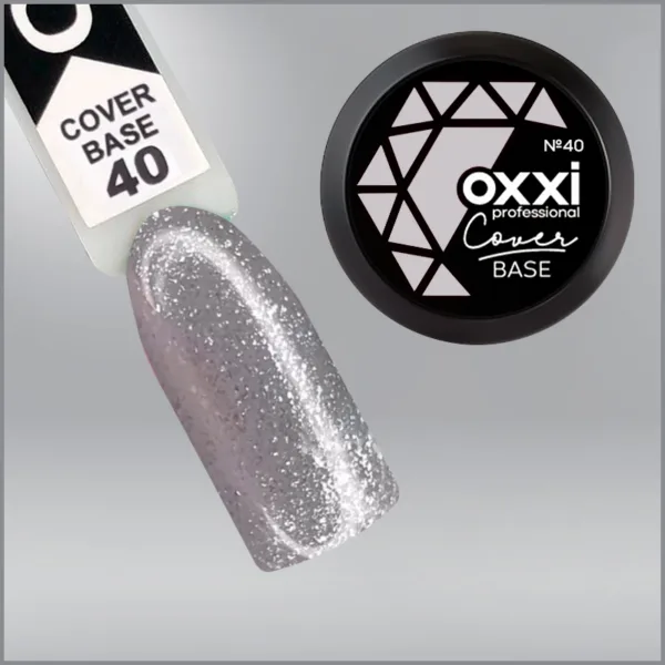 Камуфлююча база для гель-лаку Oxxi Professional Cover Base Coat 40, 30мл