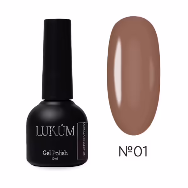 LUKUM - Гель лак Marsala 01, 10 ml