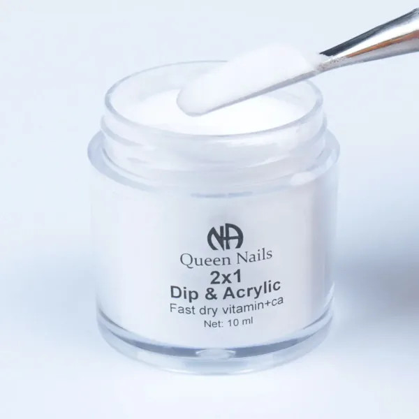 Dip system - Dip powder french white Queen Nails , 10 ml
