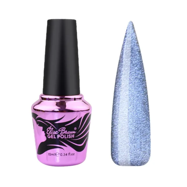 Elise Braun - Gel polish Korean Cat No, 12, 10 ml - לק ג'ל עין החתול קוריאנית 10 מל - מס, 12