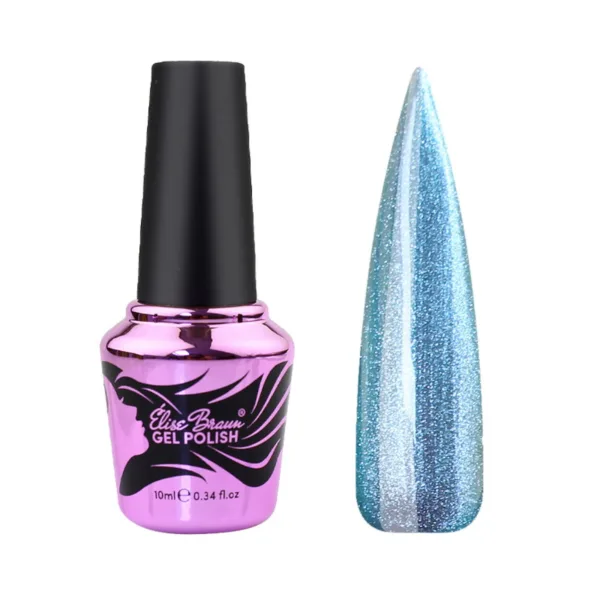 Elise Braun - Gel polish Korean Cat No, 13, 10 ml - לק ג'ל עין החתול קוריאנית 10 מל - מס, 13