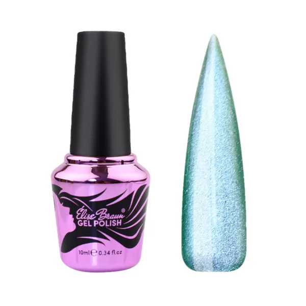 Elise Braun - Gel polish Korean Cat No, 14, 10 ml - לק ג'ל עין החתול קוריאנית 10 מל - מס, 14