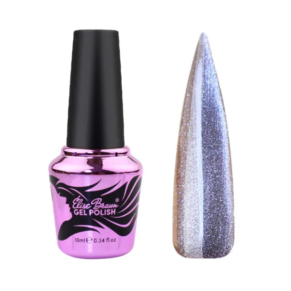 Elise Braun - Gel polish Korean Cat No, 15, 10 ml - לק ג'ל עין החתול קוריאנית 10 מל - מס, 15