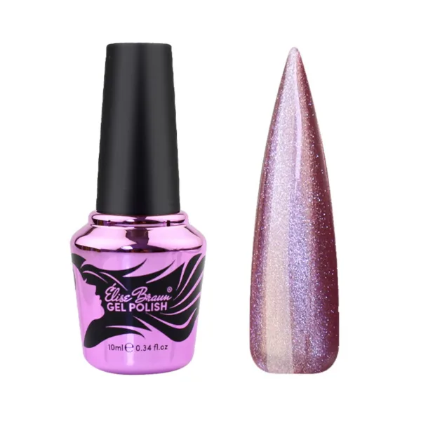 Elise Braun - Gel polish Korean Cat No, 17, 10 ml - לק ג'ל עין החתול קוריאנית 10 מל - מס, 17
