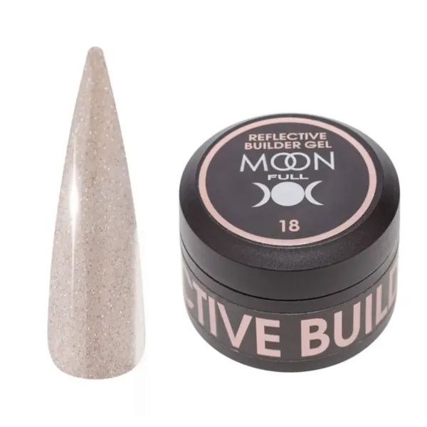 Moon Full - Гель моделюючий Reflective Builder Gel №18 (30 мл, світловідбивний)