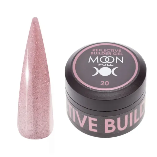 Moon Full - Гель моделюючий Reflective Builder Gel №20 (30 мл, світловідбивний)