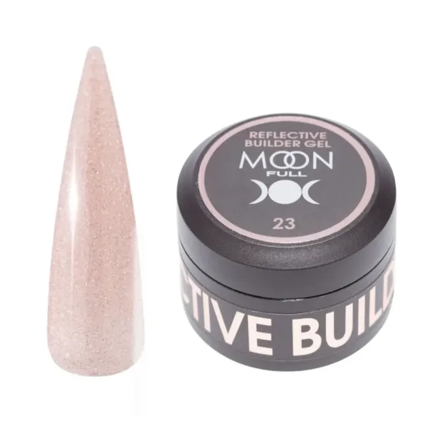 Moon Full - Гель моделюючий Reflective Builder Gel №23 (30 мл, світловідбивний)