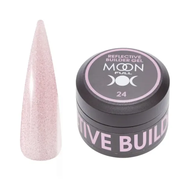 Moon Full - Гель моделюючий Reflective Builder Gel №24 (30 мл, світловідбивний)