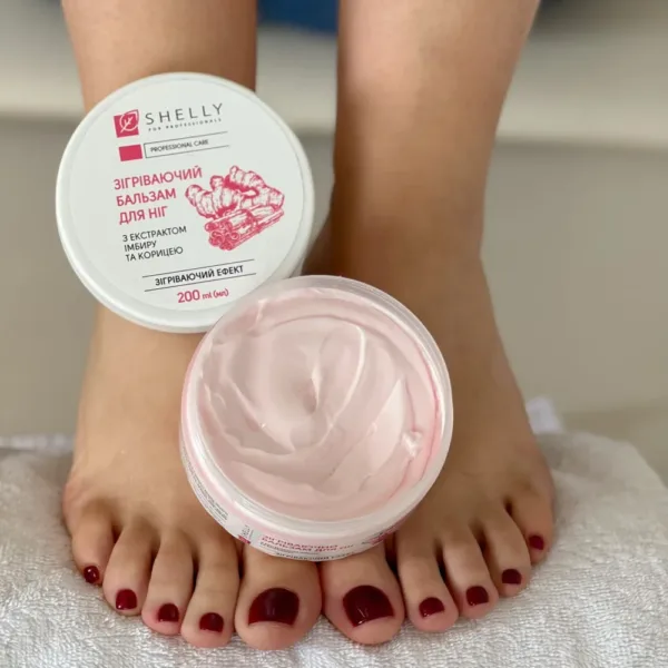 Shelly - Warming foot balm with ginger extract and cinnamon 200 ml - מזור לרגליים מחמם עם תמצית ג'ינג'ר וקינמון 200 מ"ל - Image 2