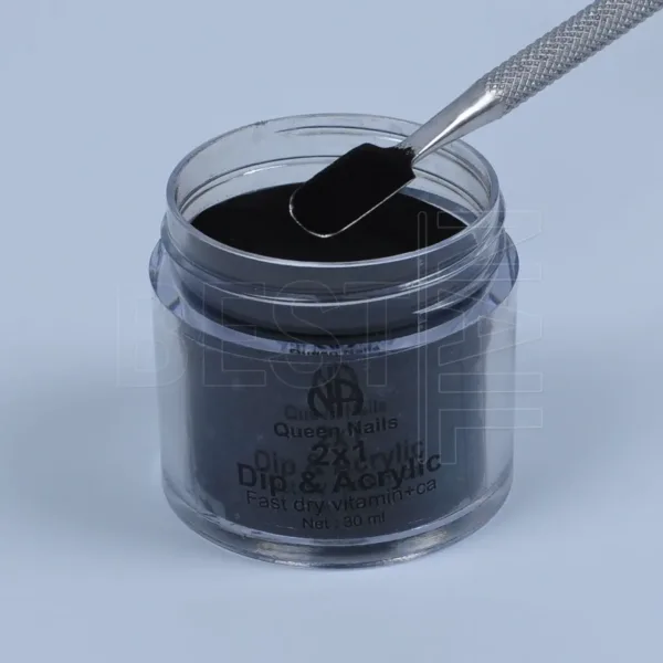 Dip system - Dip powder T016 black, Queen Nails , 10 ml
