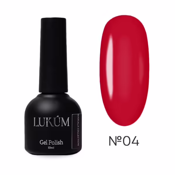 LUKUM - Гель лак Marsala 04, 10 ml