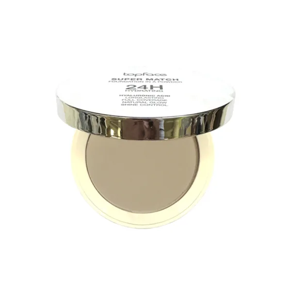 Topface - Compact powder "Super Match Foundation" (10 g) 04 Pale Beige - פודרה קומפקטית 10 גרם - בז' חיוור 04 - Image 7