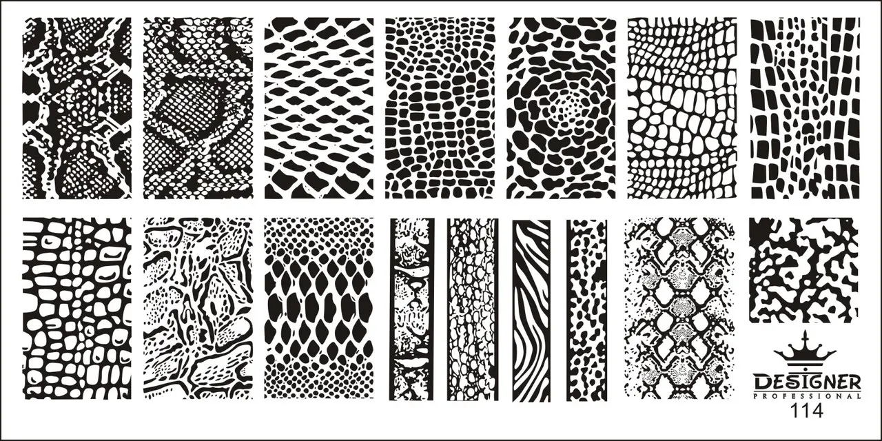 Stamping Nail Art Plate Designer 114