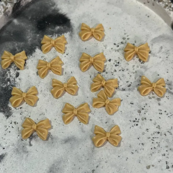 3D decor for nail "BOW" 15 pcs (brown) - Image 2