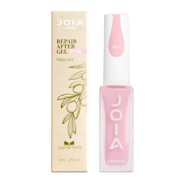 JOIA vegan - Мінералізований засіб для зміцнення нігтів після гель-лаку Repair After Gel, рожевий, 8 мл - Image 2