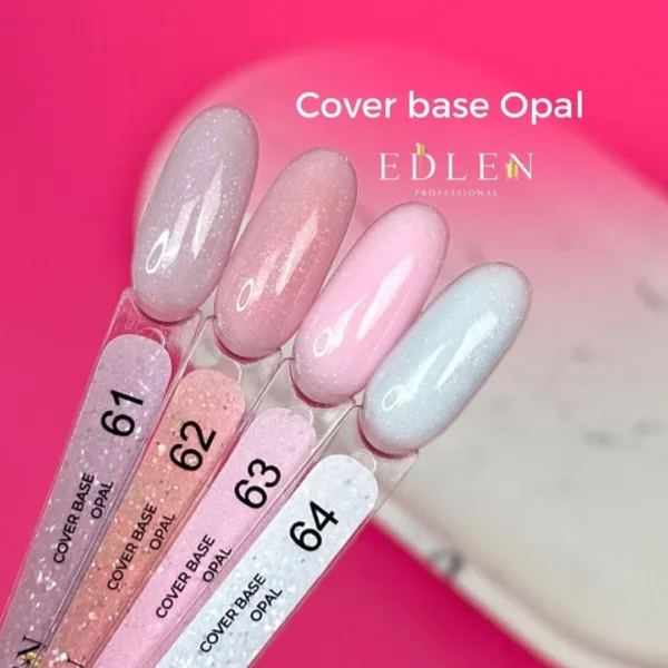 Камуфлююча база Edlen - Cover base Opal 9 ml. peach No. 62 - Image 2
