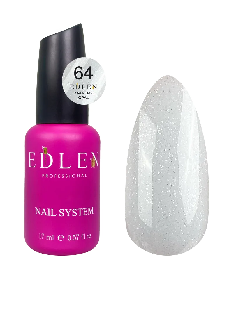 Камуфлююча база Edlen - Cover base Opal 17 ml. milk No. 64