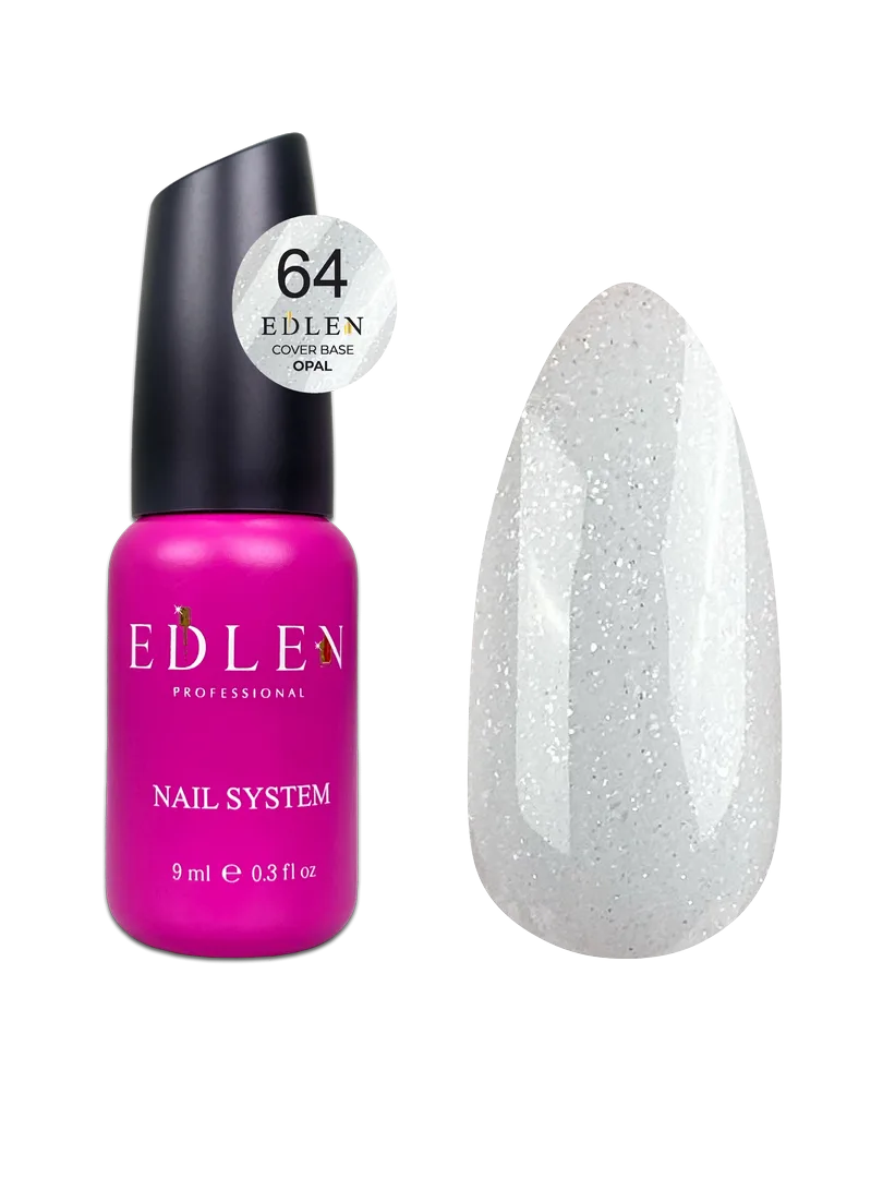 Камуфлююча база Edlen - Cover base Opal 9 ml. milk No. 64