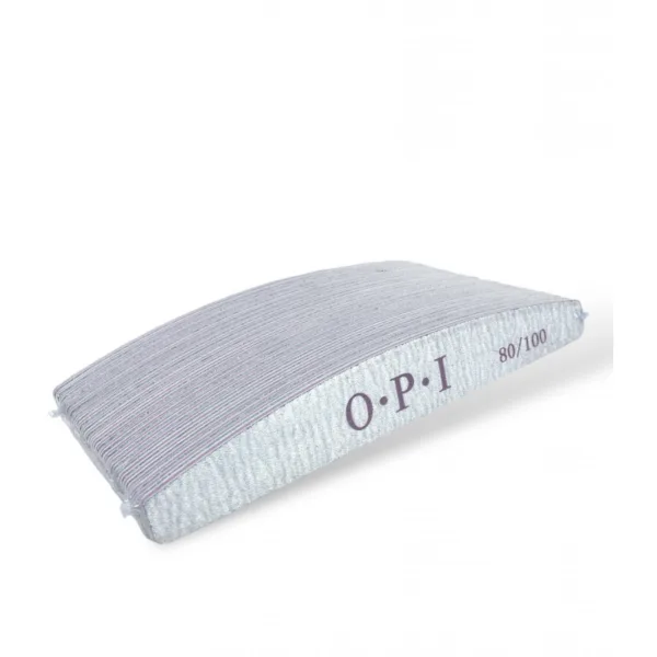 OPI - SET 25 PCS Nail file "Crescent" 80/100 - חבילת משייפים 25 יחידות 80/100