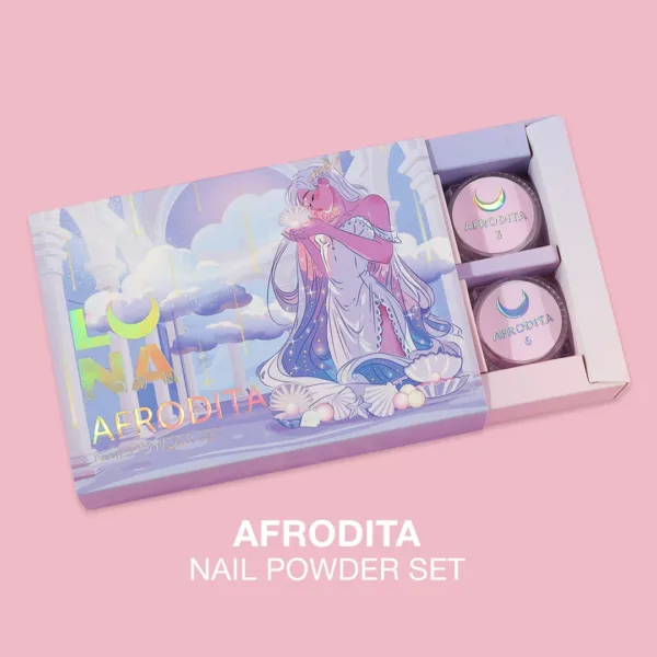 LUNA MOON - Комплект втирок для нігтів Afrodita 6 штук