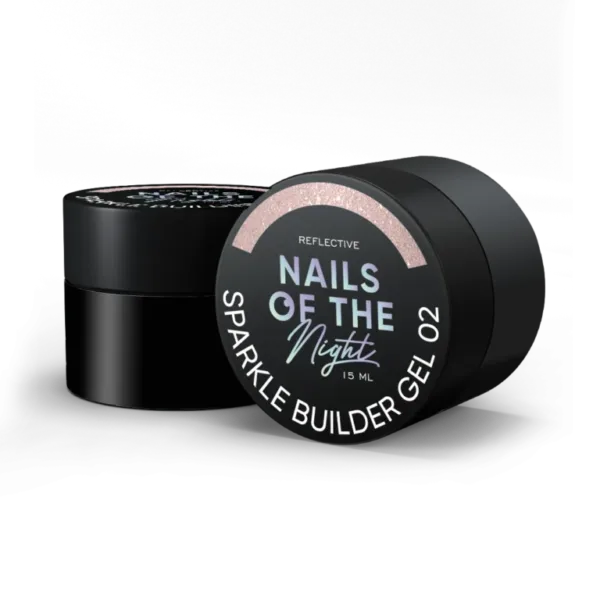 NAILSOFTHEDAY Sparkle builder gel 02 світловідбиваючий будівельний гель, 15 мл, 02