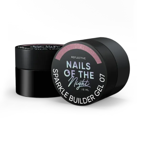 NAILSOFTHEDAY Sparkle builder gel 07, світловідбиваючий будівельний гель, 15 мл