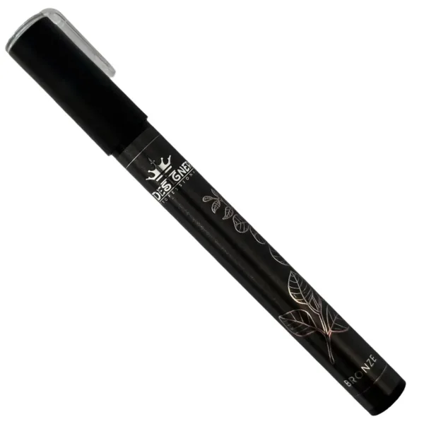 Mirror marker pen Chrom metal BRONZE - עט קישוט מראה כרום מתכת צבע ברונזה - Image 2