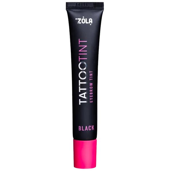 ZOLA - TATTOO TINT Eyebrow and eyelash dye, 15ml, Black  - צבע גבות וריסים 15 מל שחור