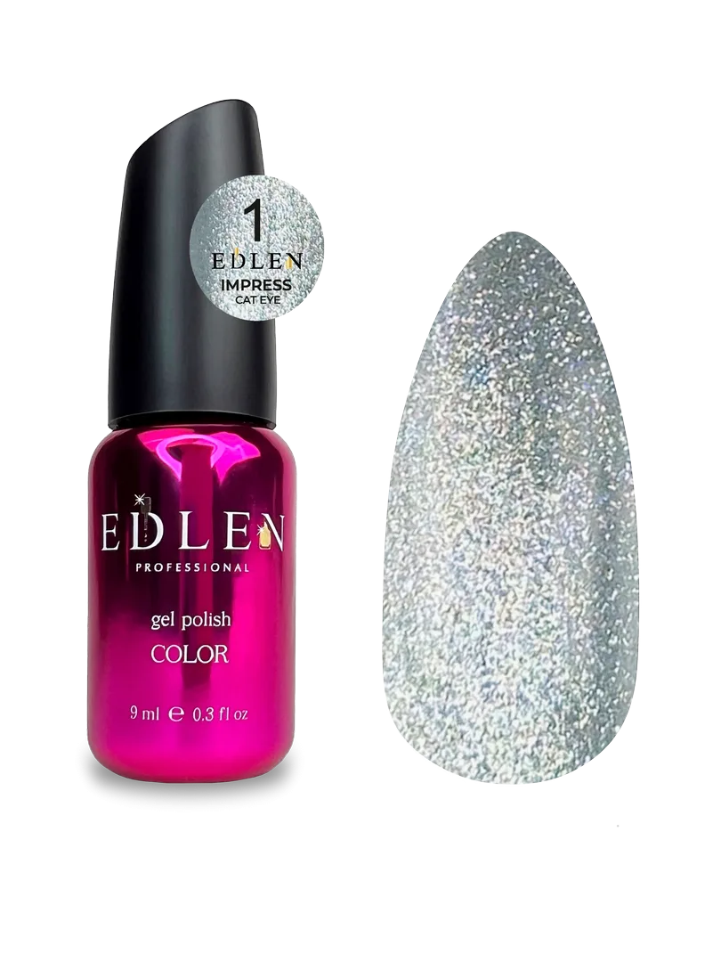 Гель лак Edlen - gel polish, 9 ml. Impress Cat, No. 01