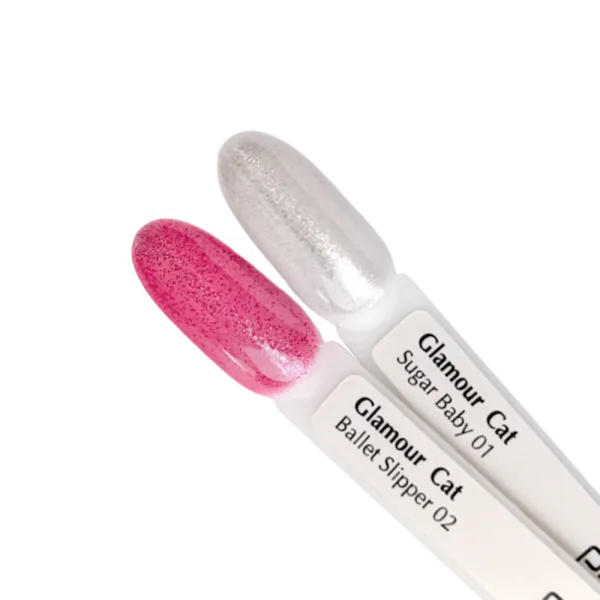 PNB - Magnetic gel polish  Glamour Cat 02 Ballet Slipper - לק ג'ל חתול זוהר 8 מל כפכף בלט - מס, 02 - Image 4